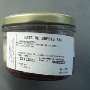 verrine pâté de brebis