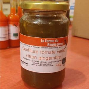 confiture tomates vertes, citron et gingembre