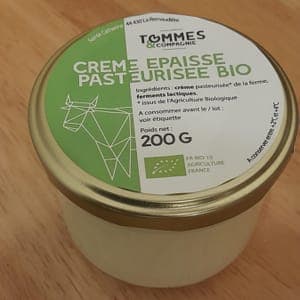 Crème épaisse pasteurisée
