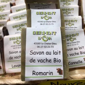 Savon au lait de vache bio