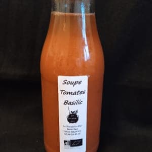 soupe de tomates au basilic