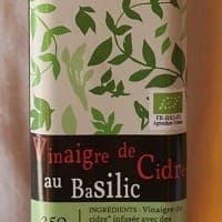 vinaigre de cidre au basilic