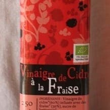 vinaigre de cidre aux fraises