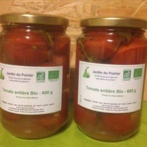 Tomate entière bio - bocal de 600 g