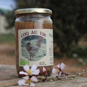 Coq au vin bio, prêt à manger !