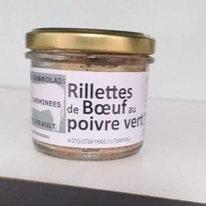 Rillettes de boeuf au Poivre Vert