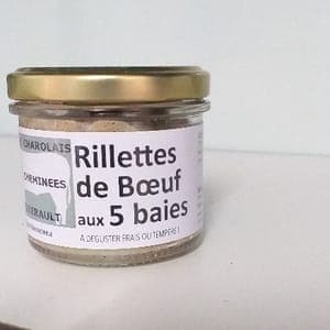 Rillettes de boeuf aux 5 baies