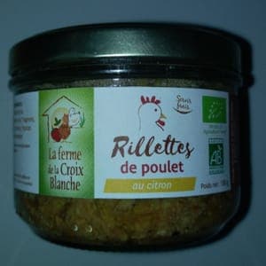 J Rillette de poulet au citron 180g