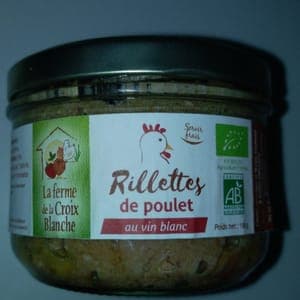 J Rillette de poulet au vin blanc 180g