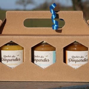 Coffret de 3 miels - Bleu