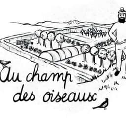 Logo de "Au champ des oiseaux", retrait à la ferme