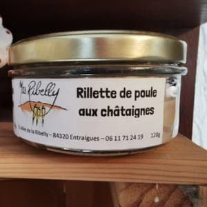 Rillette de poule à la châtaigne