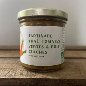 Tartinade thaï tomates vertes et pois chiches