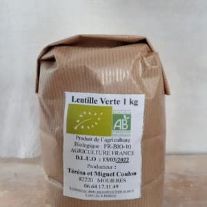 lentilles  vertes