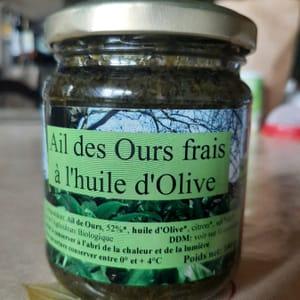 Ail des ours frais à l'huile d'olive