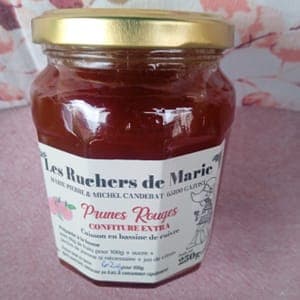 Confiture de prunes rouges