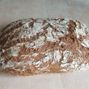 PAIN DE CAMPAGNE aux GRAINES DE LIN moulues