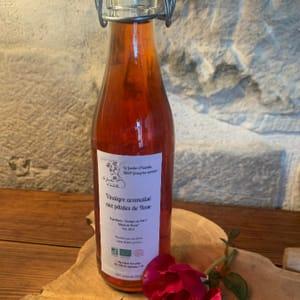 vinaigre aromatisé aux pétales de rose