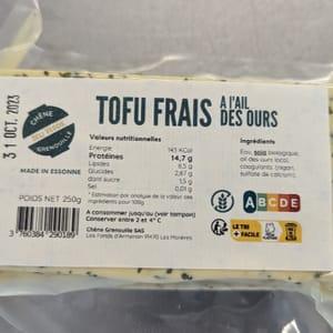 Tofu frais à L'AIL DES OURS