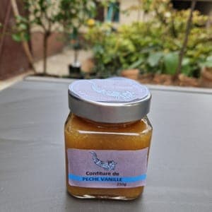 confiture pêche vanille