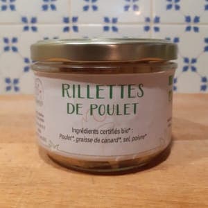 Rillettes de poulet nature 180g