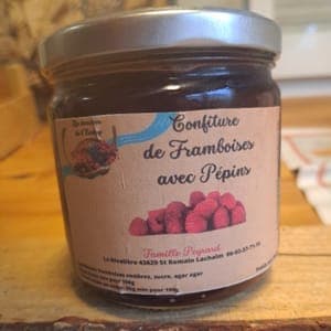 Confiture de Framboises avec pépins 390mL