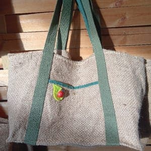 Sac Cabas Jute made in Jardin de Cocagne Lozère