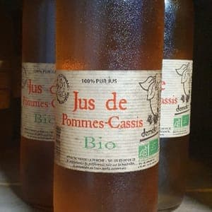 6 jus de pommes/cassis BIO et DEMETER 1L