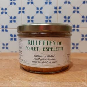 Rillettes de poulet - espelette 180g