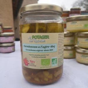Cornichons aigres-doux