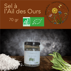 Sel aromatisé à l'Ail des Ours 70 Gr