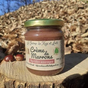 crème de marron aux myrtilles sauvages 240g