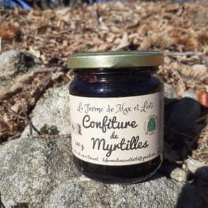 confiture de myrtilles sauvages 240g