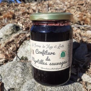 confiture de myrtilles sauvages 400g