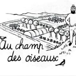 Logo de "Au champ des oiseaux", retrait à la fromagerie