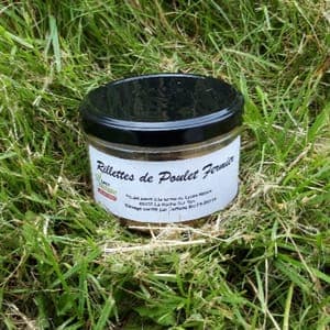 VERRINE DE RILLETTES DE POULET