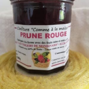 Confiture prune rouge