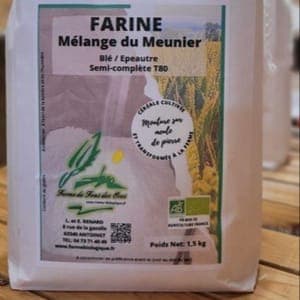 Farine Mélange du Meunier (Blé -Epeautre) T80