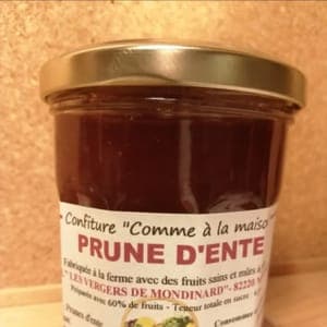 Confiture prune ente