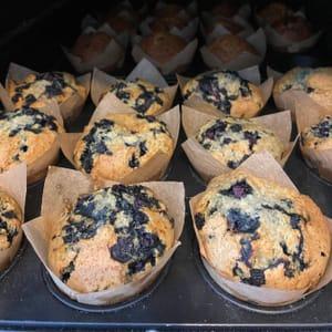 Muffin Végétalien aux Myrtilles