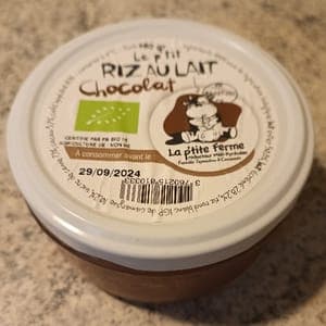 Riz au lait chocolat 160gr