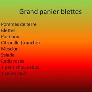 Grand panier blettes