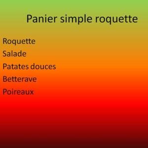 Panier simple roquette