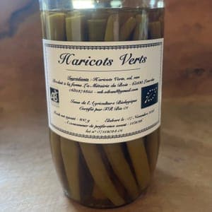 Conserve haricots verts