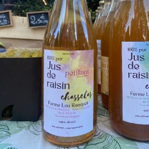 Pétillant de raisin chasselas