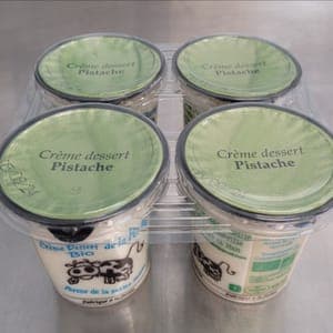 Crème Dessert Pistache  Lot de 4