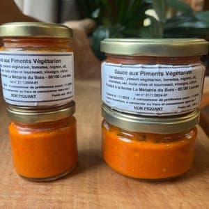 Sauce non piquante aux Piments Végétarien