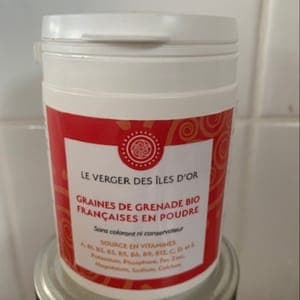 poudre de graines de grenades bio