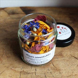 Mélange de fleurs comestibles séchées