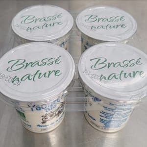 Yaourt Nature au Lait Entier Brassé Lot de 4